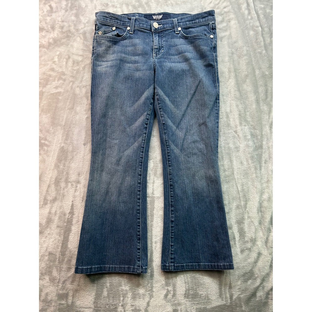 Rock & Republic Roth Bootcut Jean Embellished Pockets Denim Blue Size 31 Western